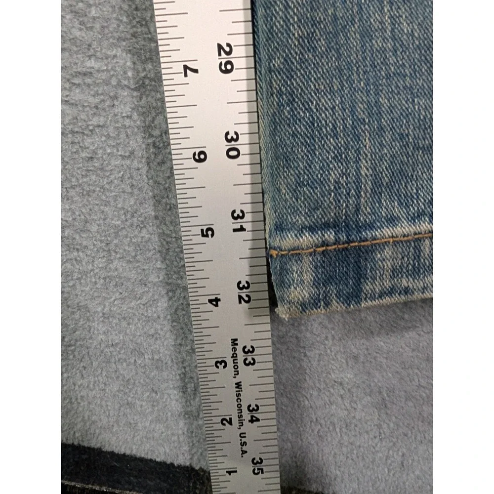 MECCA USA VTG Y2K Baggy Jeans Mens 34x32 Light Wash Distressed Denim Wide Leg